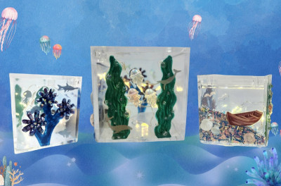 10月4日【秘境海洋百寶盒】6歲以上UV手作｜幻彩UV製造所｜兒童手作｜親子課程｜永和
