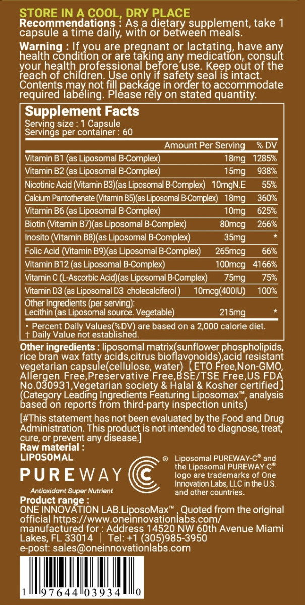 PURENESS LiNK liposomal Vitamin B Com