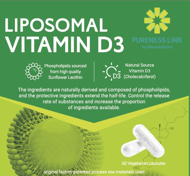 PURENESS LiNK liposomal Vitamin D3+K2